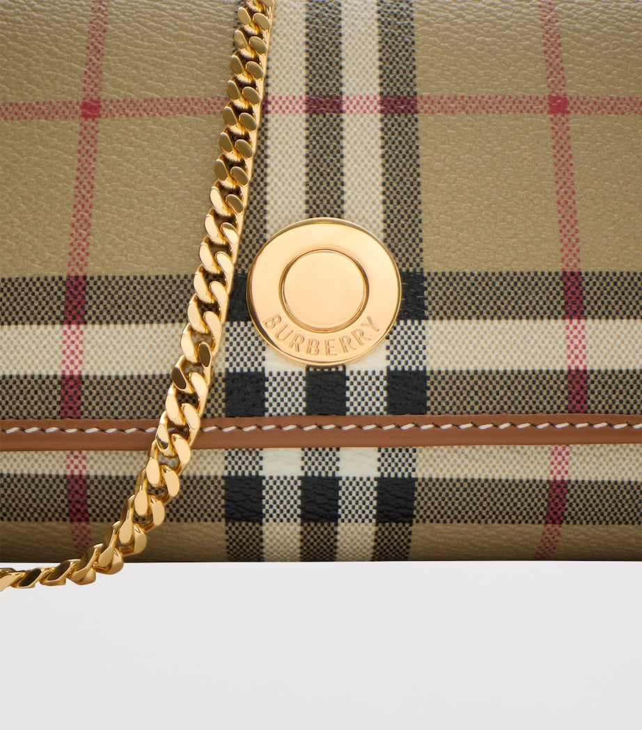 Check Chain Wallet VNTG CHK/BRIAR BROWN Image 7