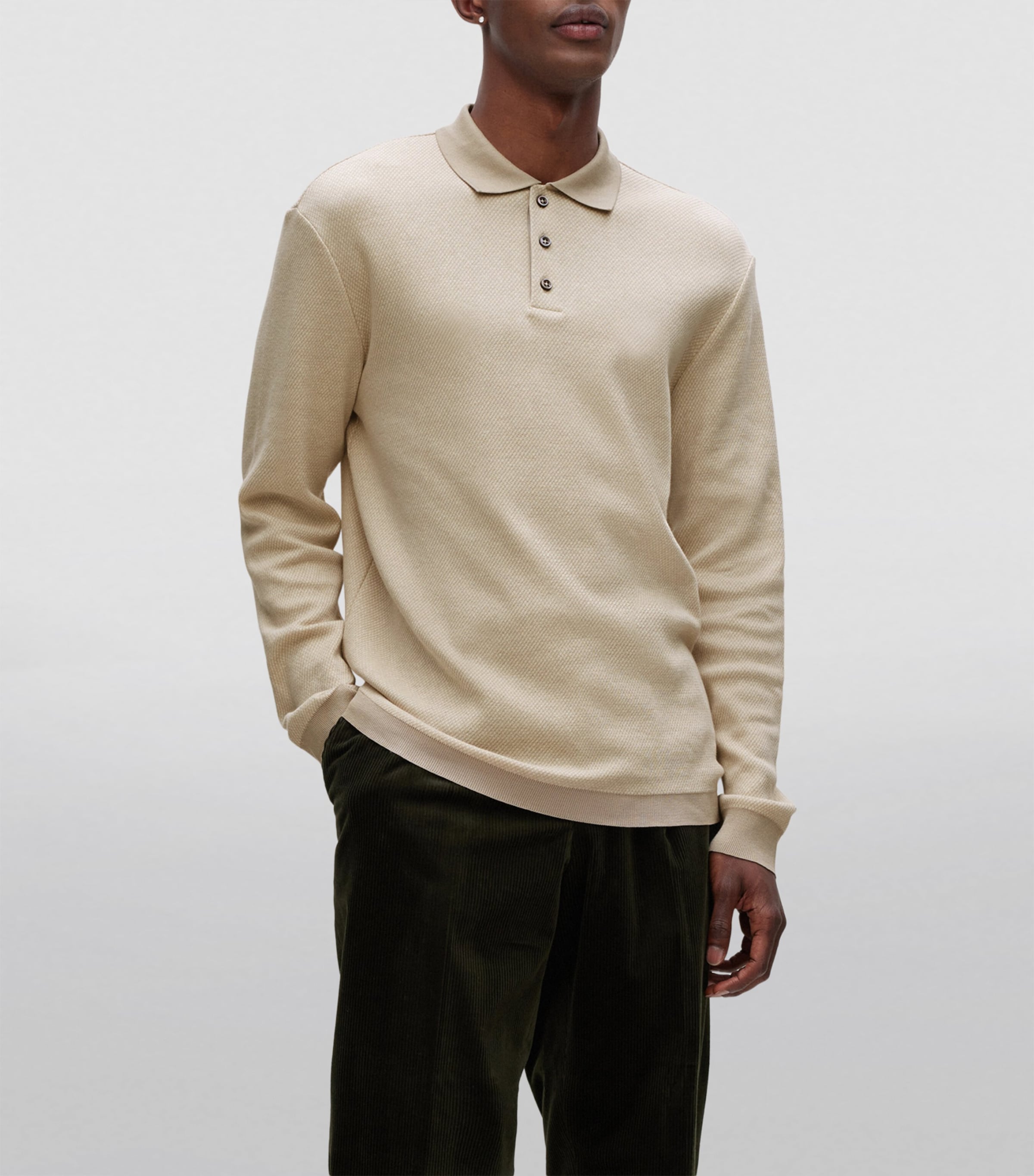 Long-Sleeved Polo Shirt 131 Image 3