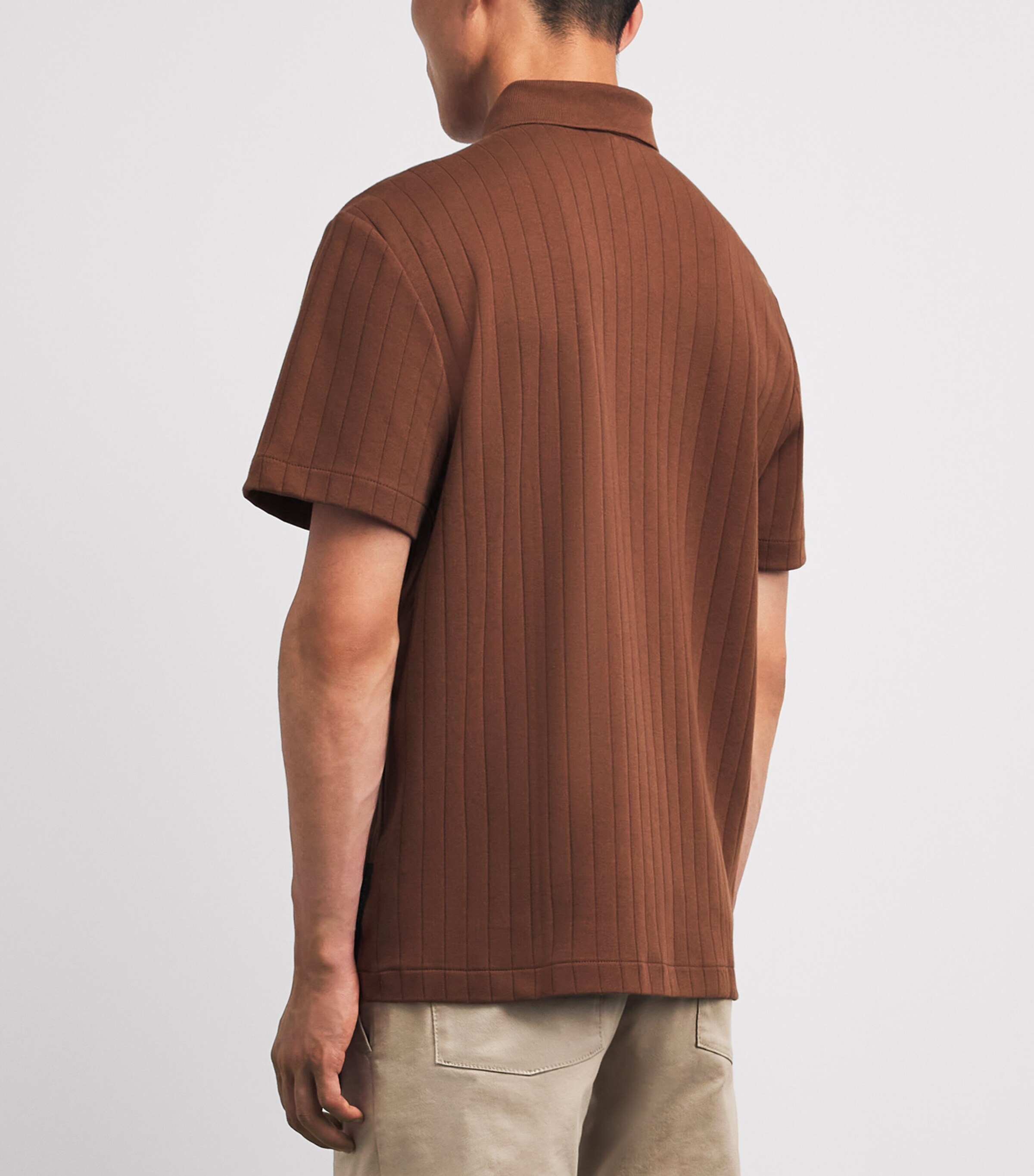 Bogner Mens Cotton Zane Polo Shirt Brown Image 5