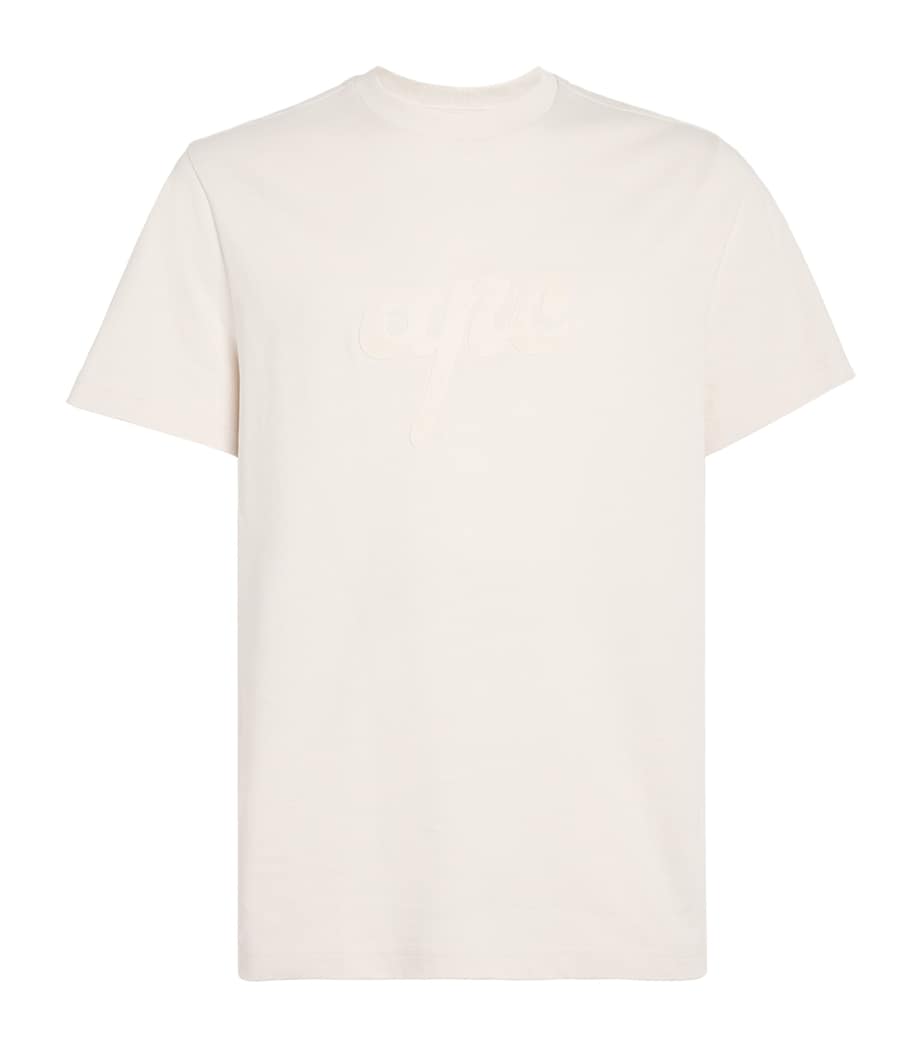A.P.C. Mens Cotton Logo T-Shirt Aae Mastic Image 1