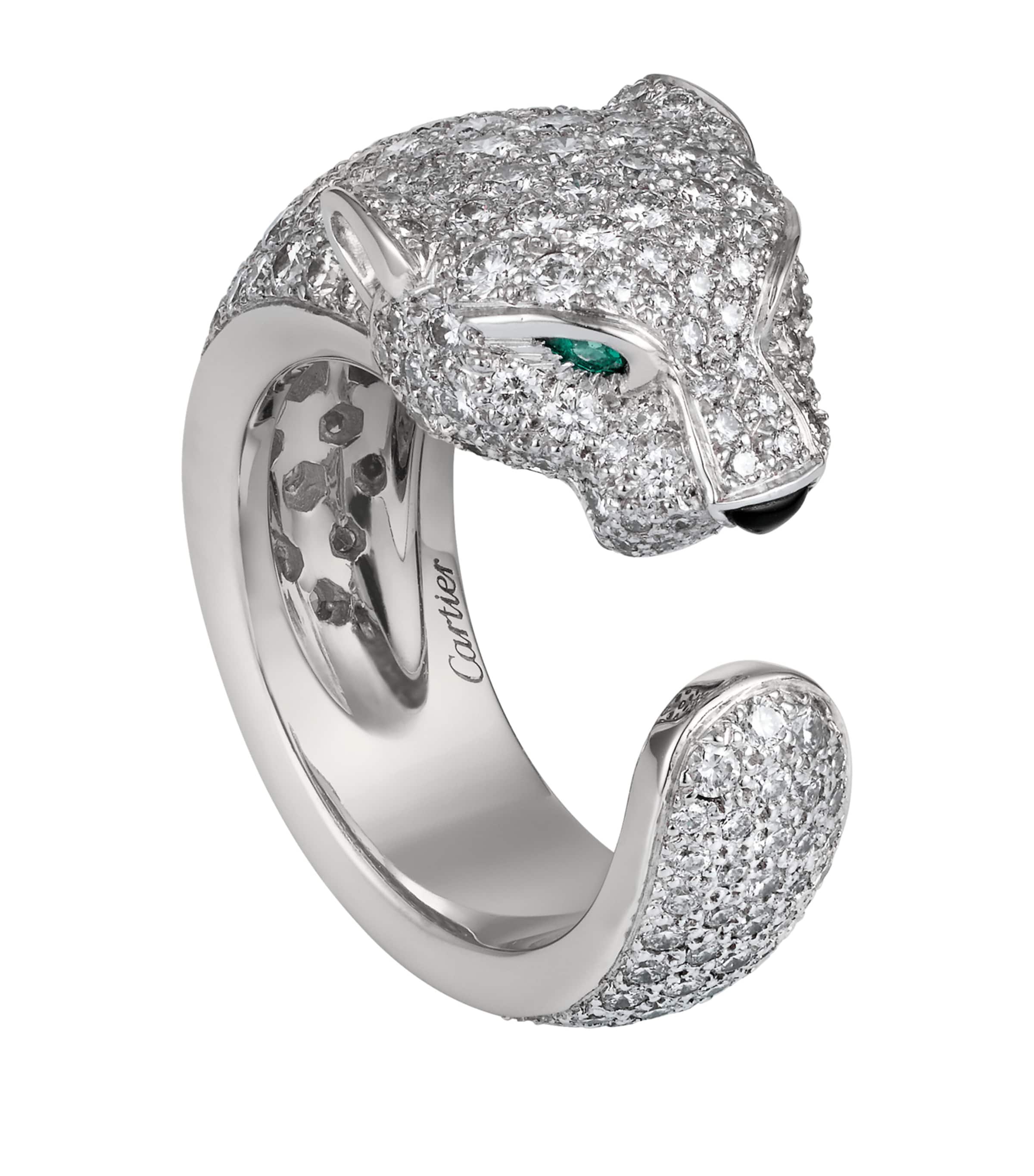 Cartier White Gold and Diamond Massai Panthère de Cartier Ring