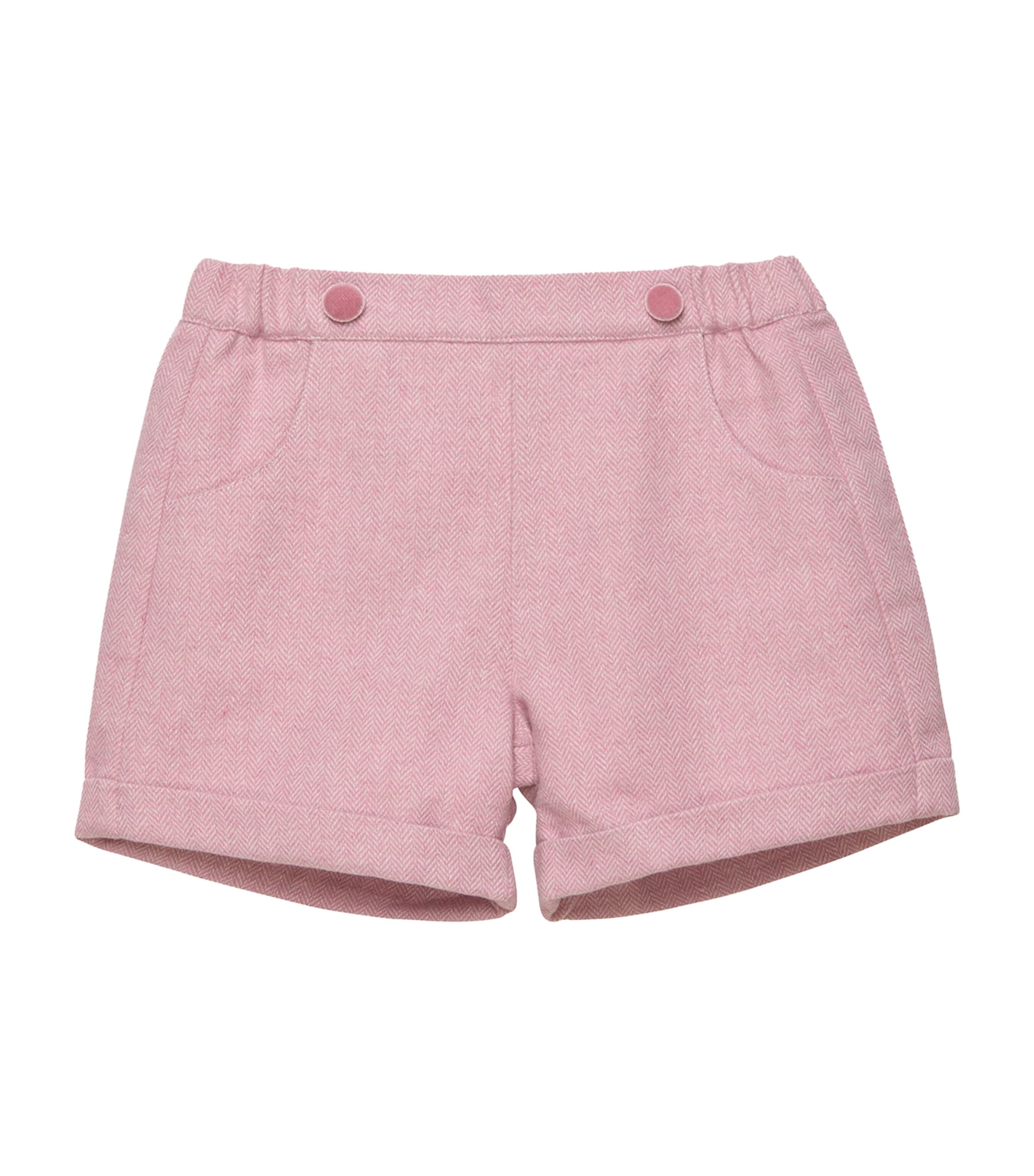 Georgina Herringbone Shorts (2-5 Years) PINK HERRINGBONE Image 1