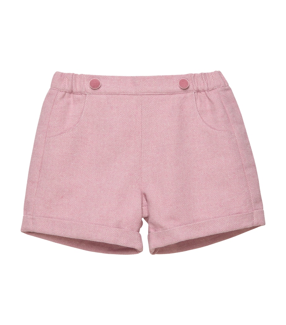 Georgina Herringbone Shorts (2-5 Years) PINK HERRINGBONE Image 1