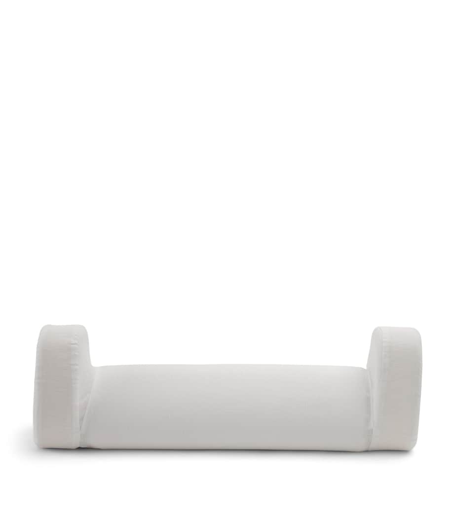 HYOUMANKIND Knee Pillow with Linen Pillowcase (64cm x 21cm) White Image 2