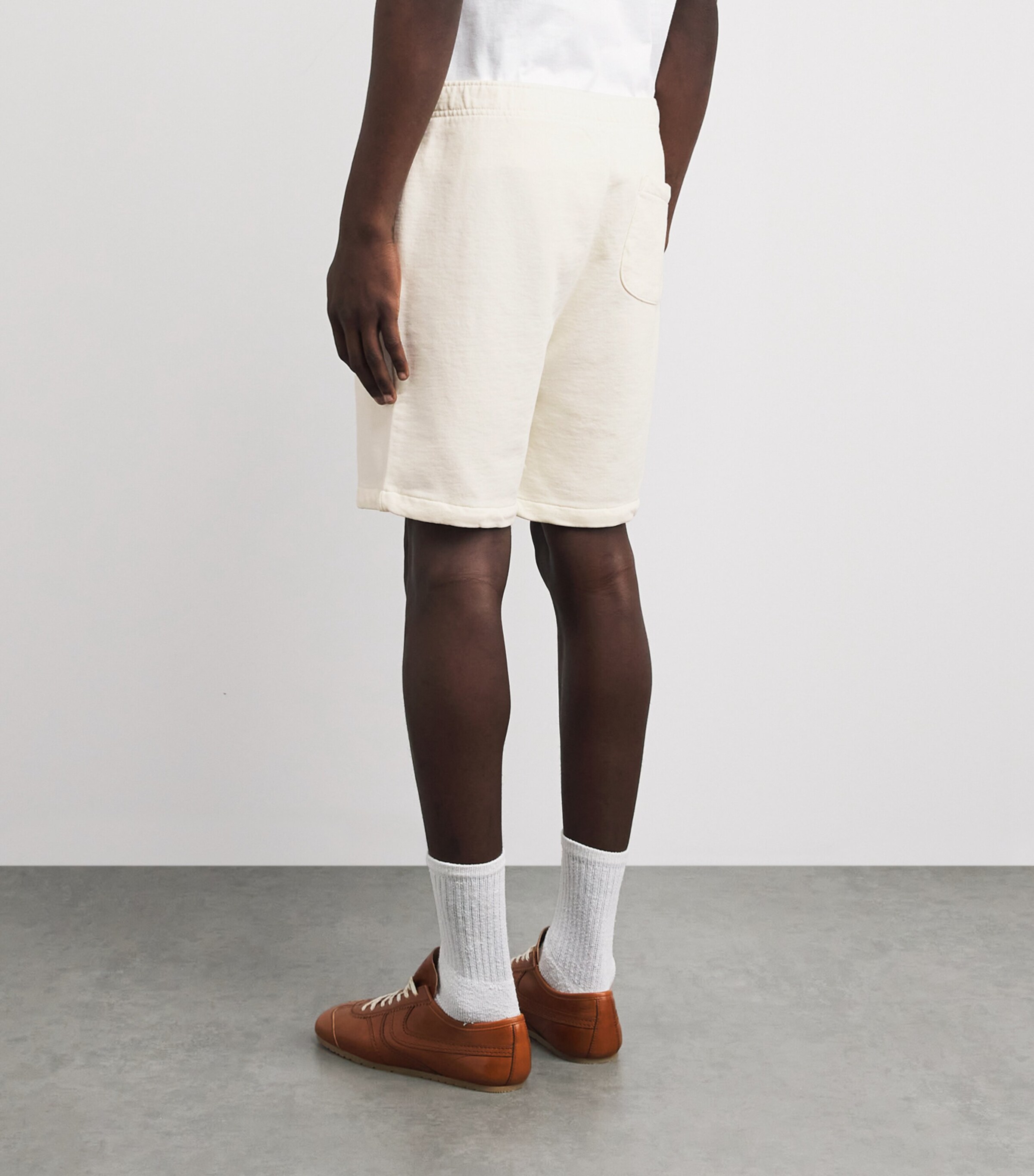 Polo Ralph Lauren Mens Cotton Terry Shorts Clubhouse Cream Image 5