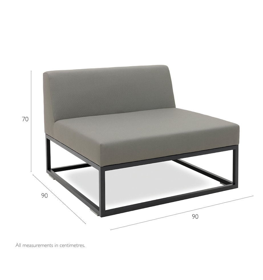 Latitude Modular Outdoor Centre Lounge Chair ANTHRACITE Image 4
