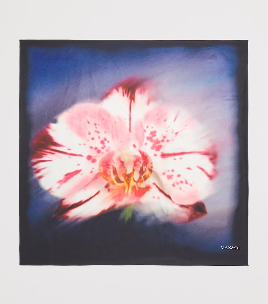 Silk Orchid Stole Scarf ORCHIS ROSE Image 4