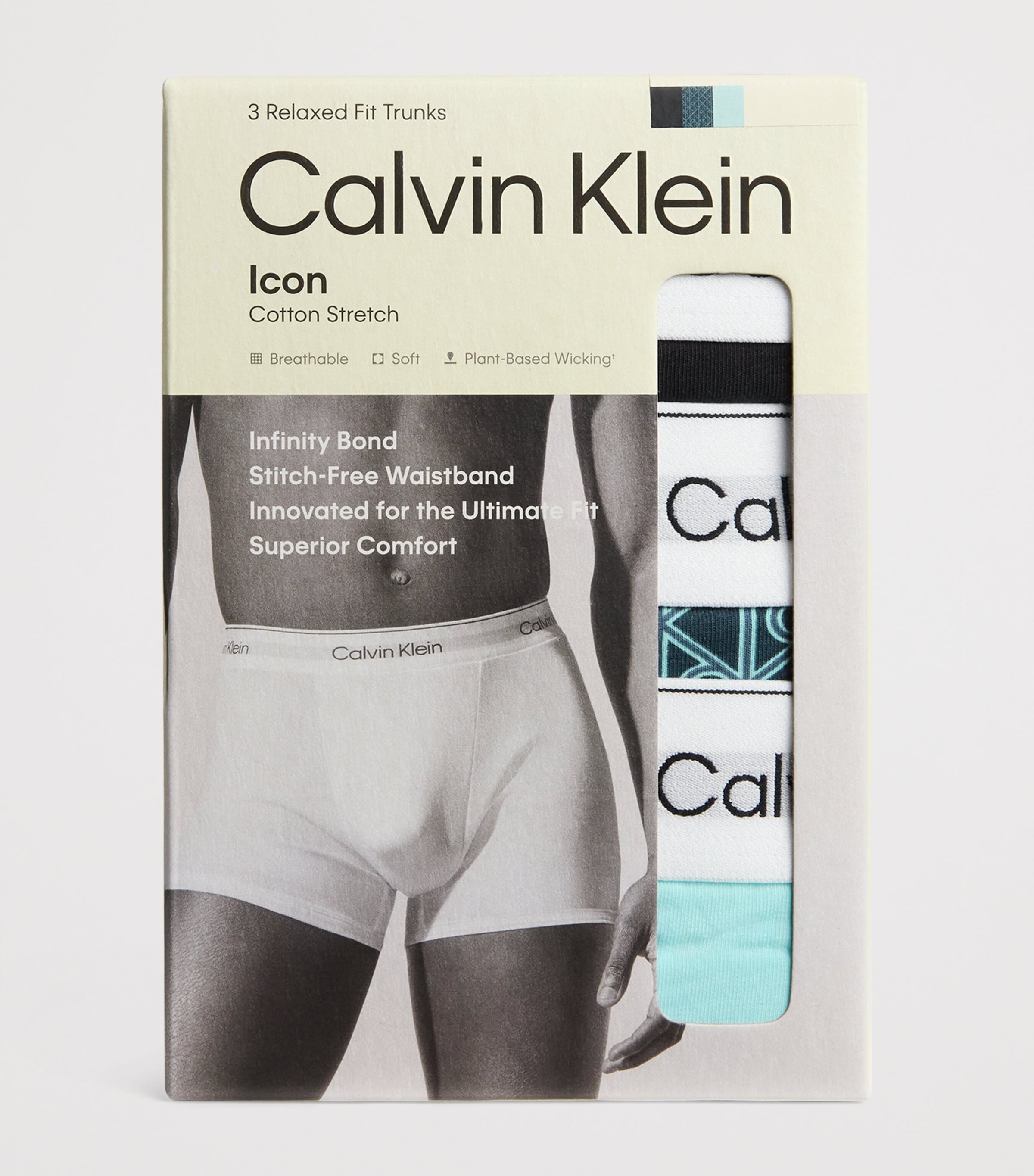 Stretch-Cotton Relaxed-Fit Trunks (Pack of 3) 2VGBLACK/BIJOU Image 4