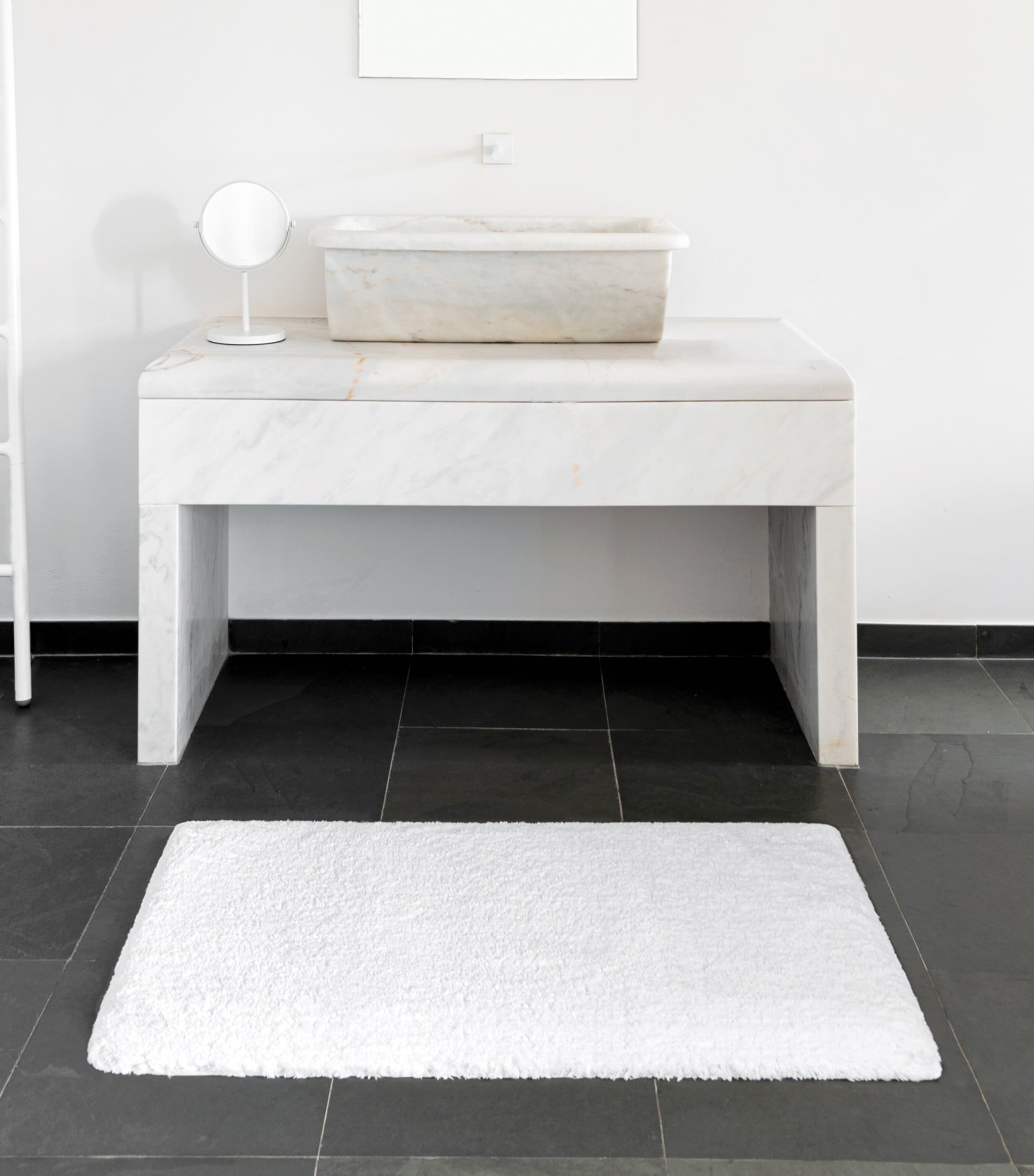 Egoist Cloud Bath Mat (60cm x 100cm) WHITE Image 2