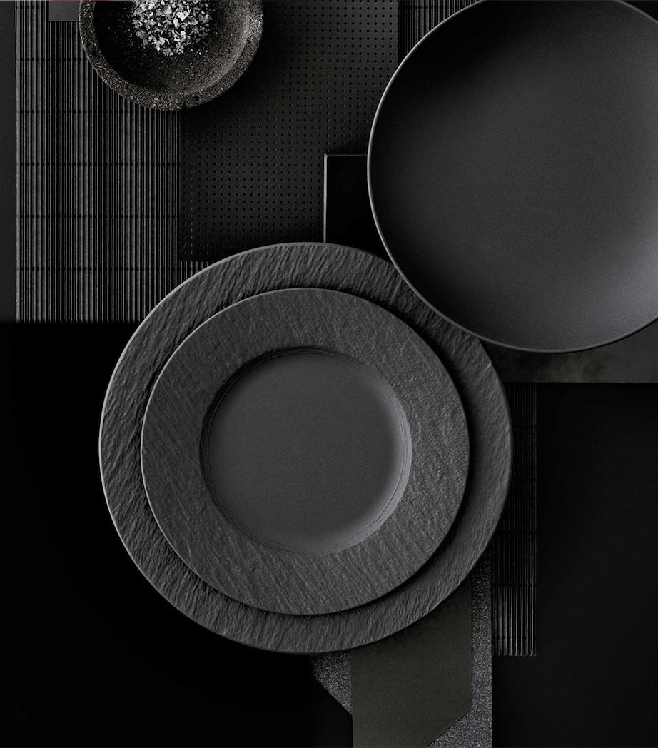 Porcelain Manufacture Rock Plate Set BLACK Image 2