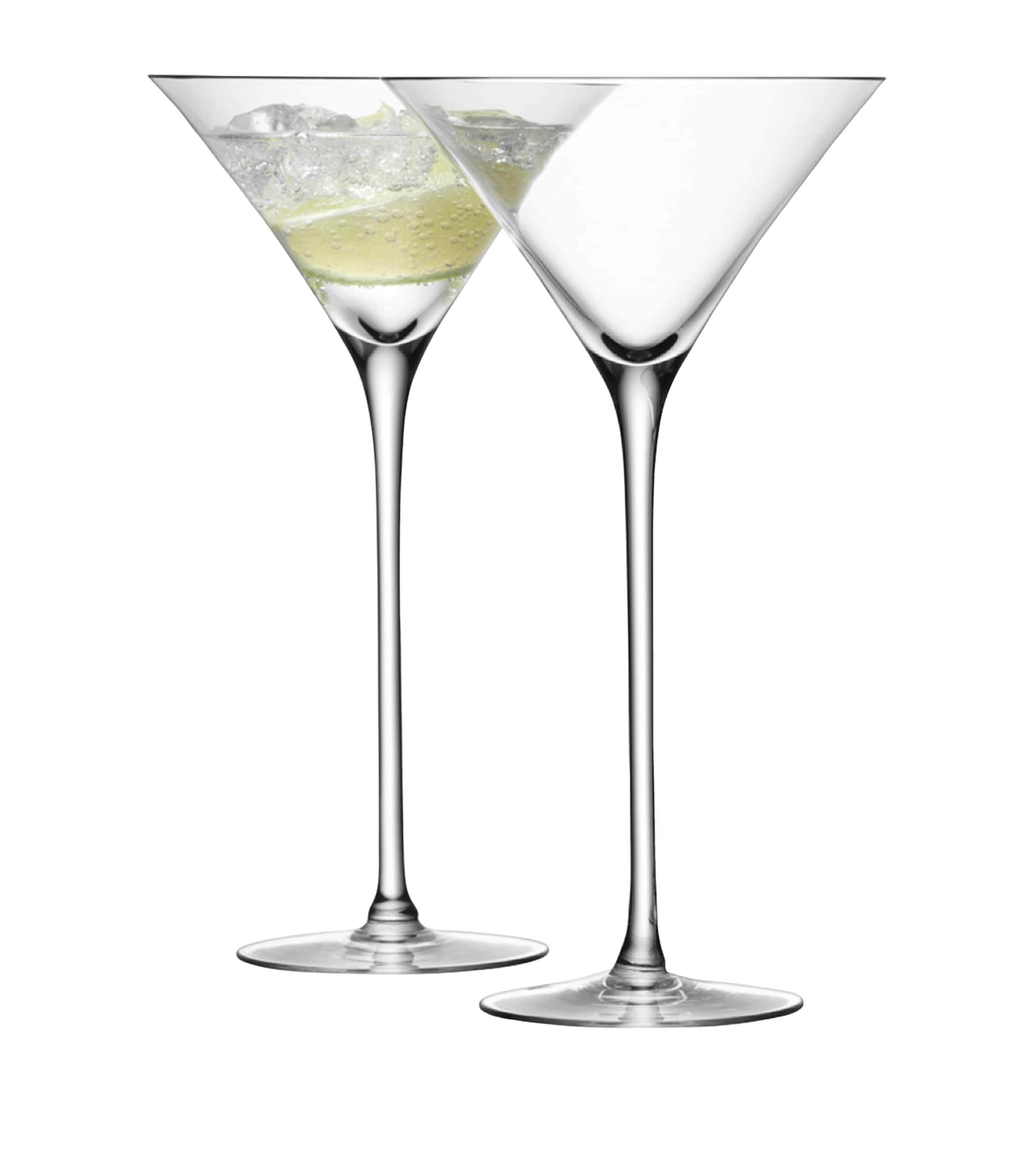 Lsa International Set Of 2 Bar Cocktail Glasses In Clear