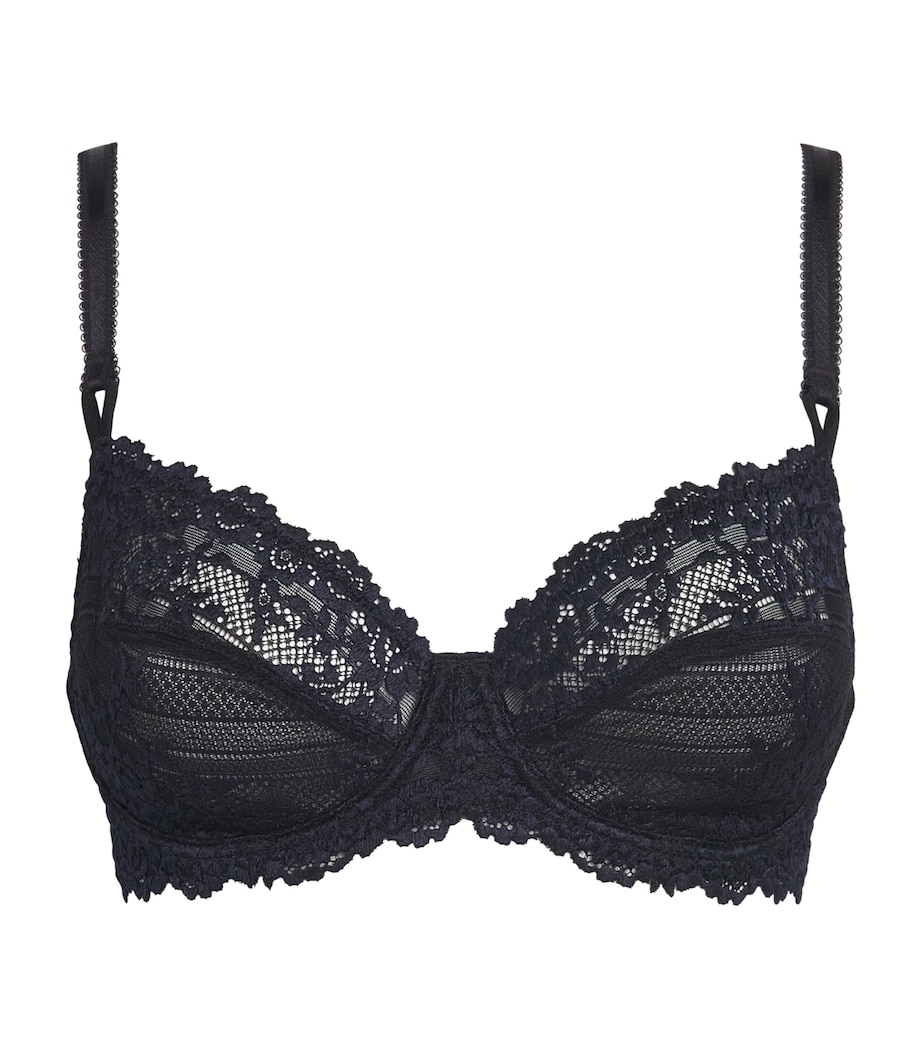 Wacoal Womens Embrace Lace Underwired Bra Black/night Sky Image 1