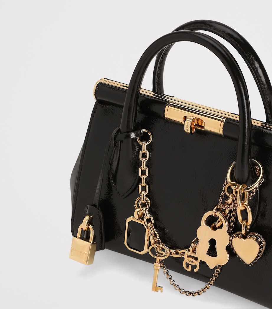 Dolce&Gabbana Mini Leather Marlene Day Shoulder Bag Nero/vintage Image 6