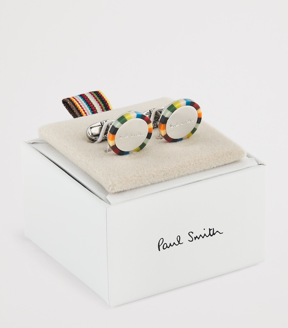 Signature Stripe Cufflinks 92_MULTI COLOURED Image 3