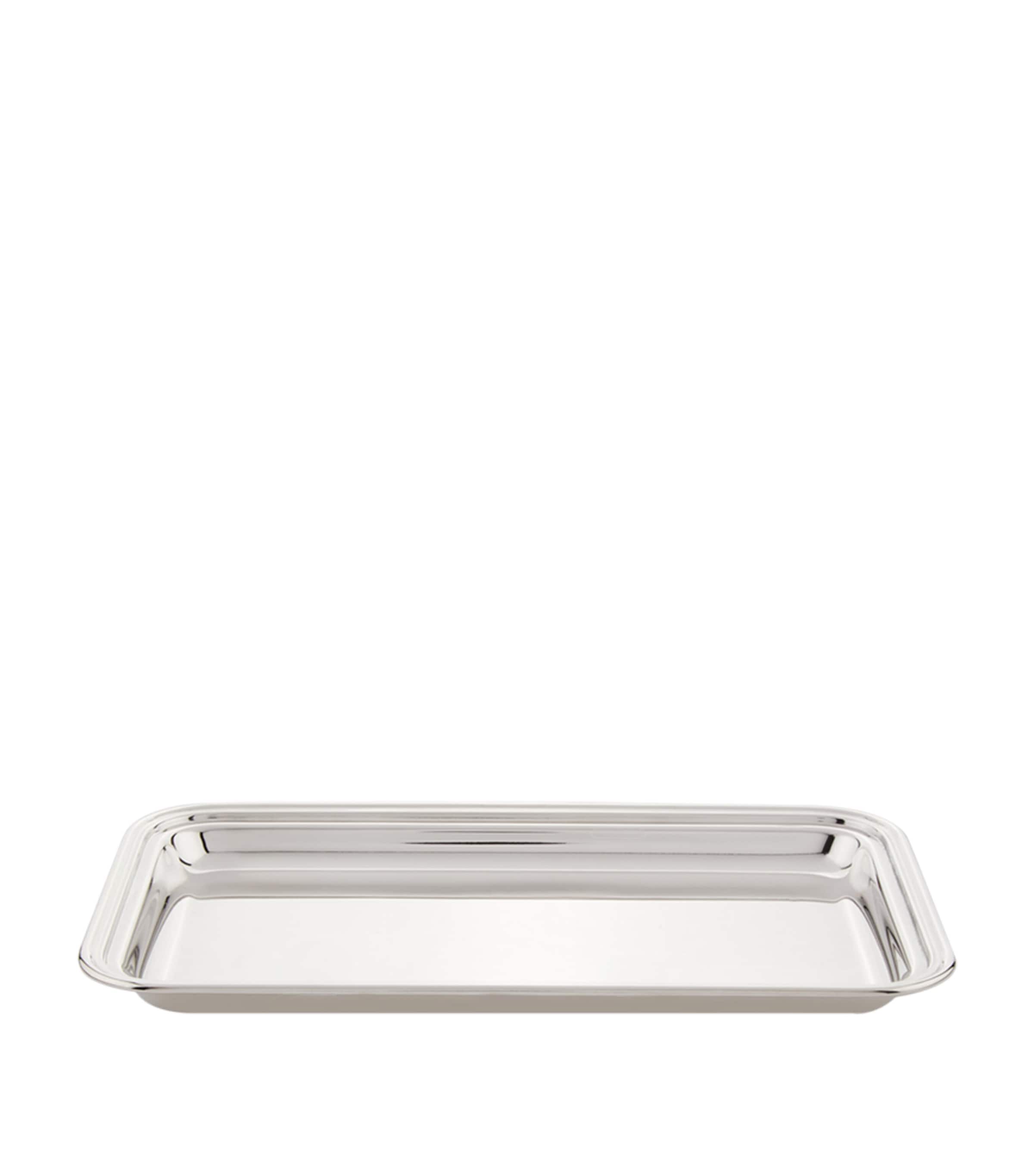 Silver Plated Georgian Rectangular Tray (24cm x 15cm) SILVER Image 2