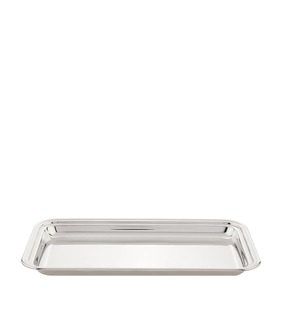 Silver Plated Georgian Rectangular Tray (24cm x 15cm) SILVER Image 2
