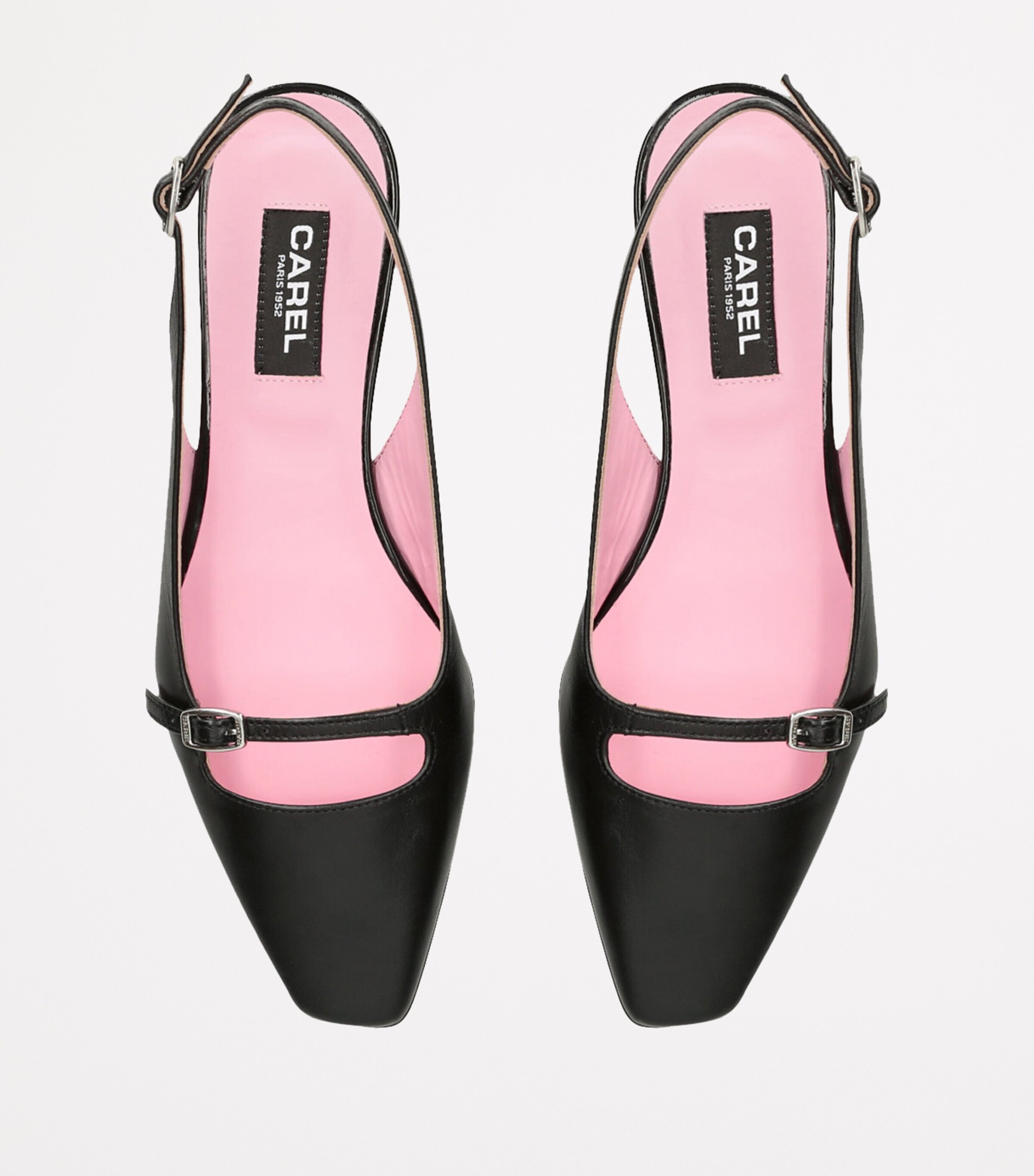 Carel Leather Ninon Slingback Ballet Flats Black Image 4