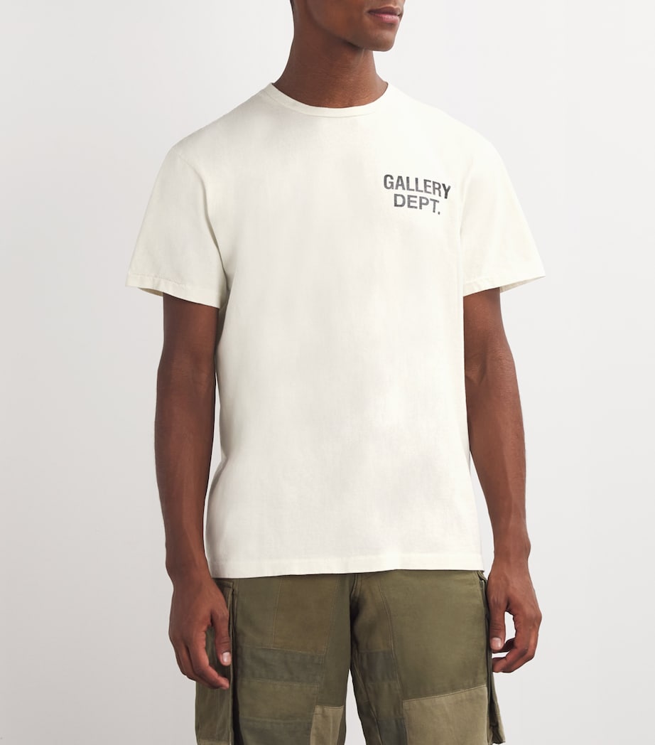 Cotton Logo T-Shirt CREAM Image 3