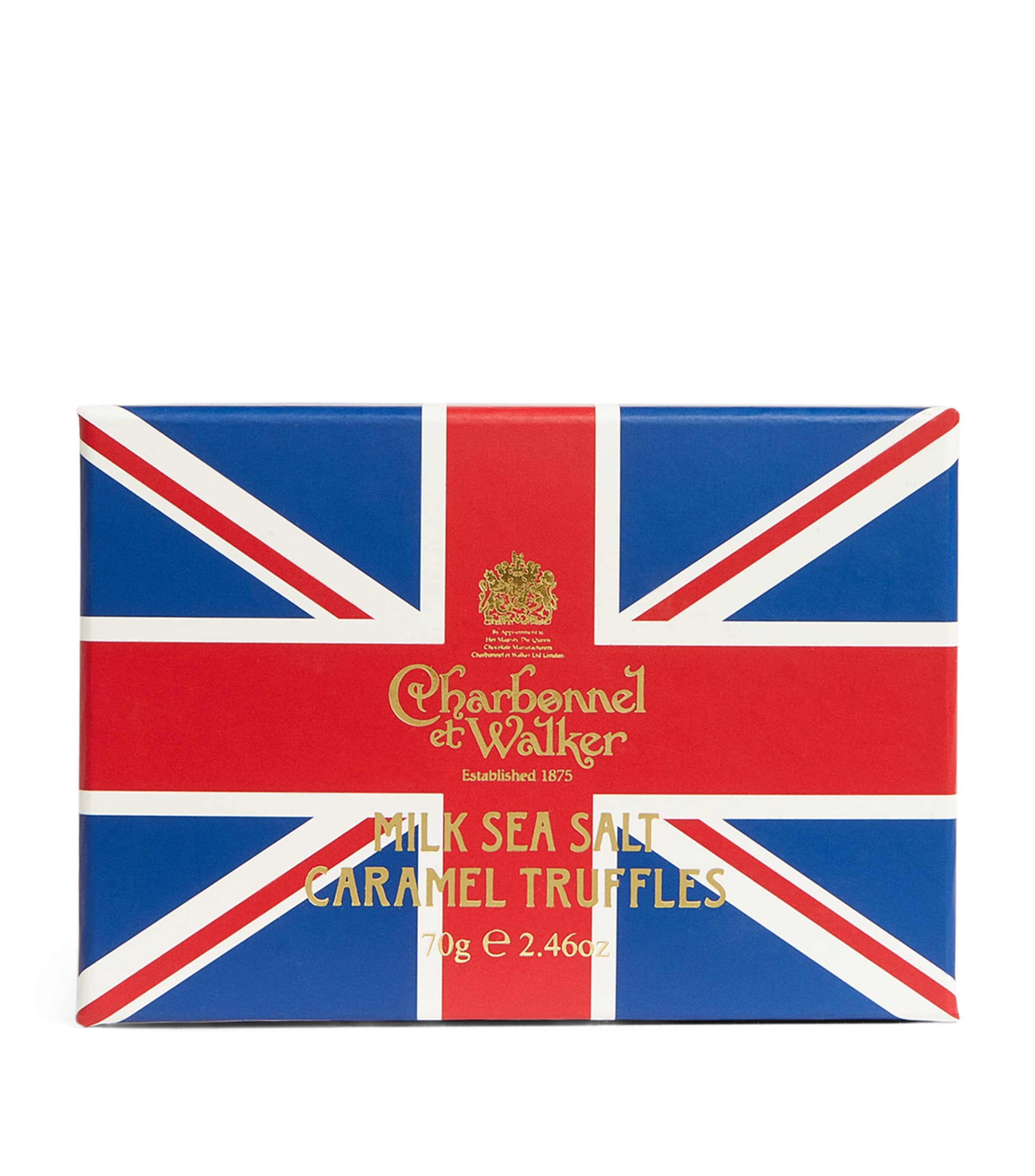Milk Sea Salt Caramel Union Jack Truffles (70g) NO COLOUR Image 1