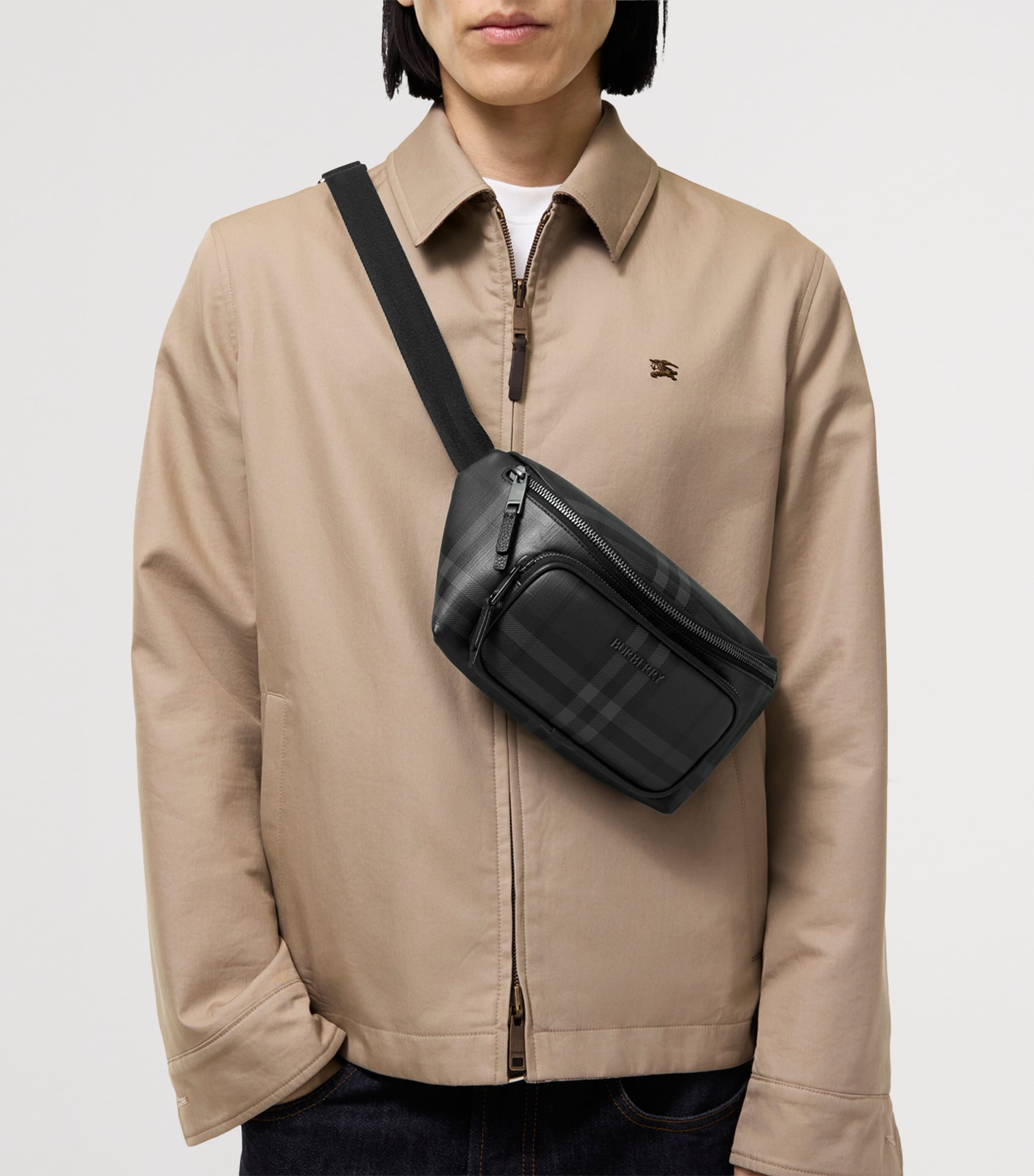 Burberry City Check Belt Bag Iron Image 2
