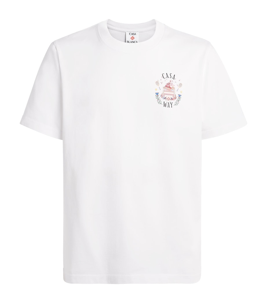 Casablanca Mens Organic Cotton Casa Way T-Shirt Casaway Image 1