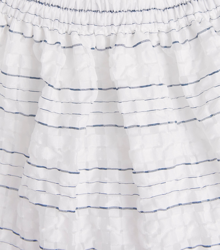 Maje Womens Crinkle Open-Back Mini Dress White Image 6