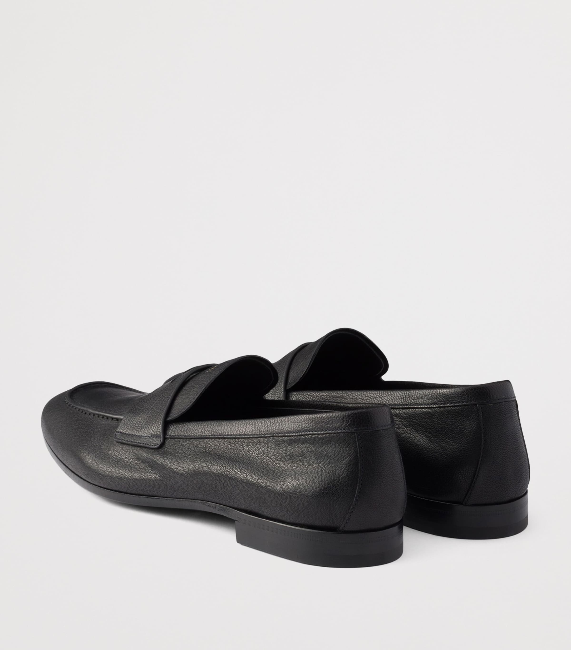 Grained Leather Loafers F0002 Image 4