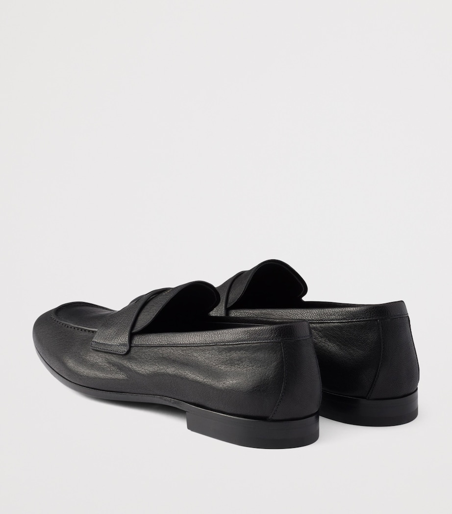 Grained Leather Loafers F0002 Image 4