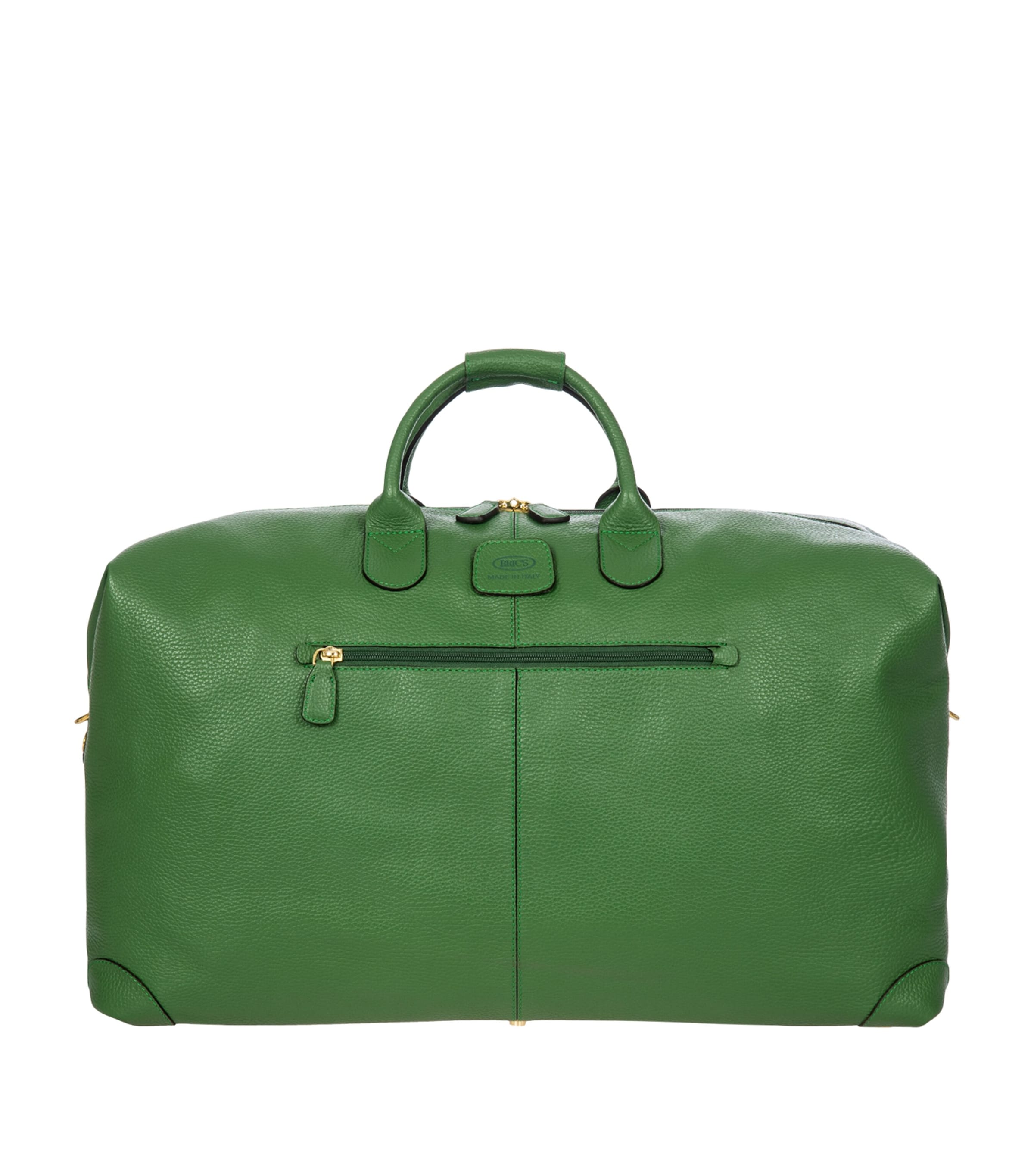 Bric's X Harrods Leather Bellagio Holdall In Green