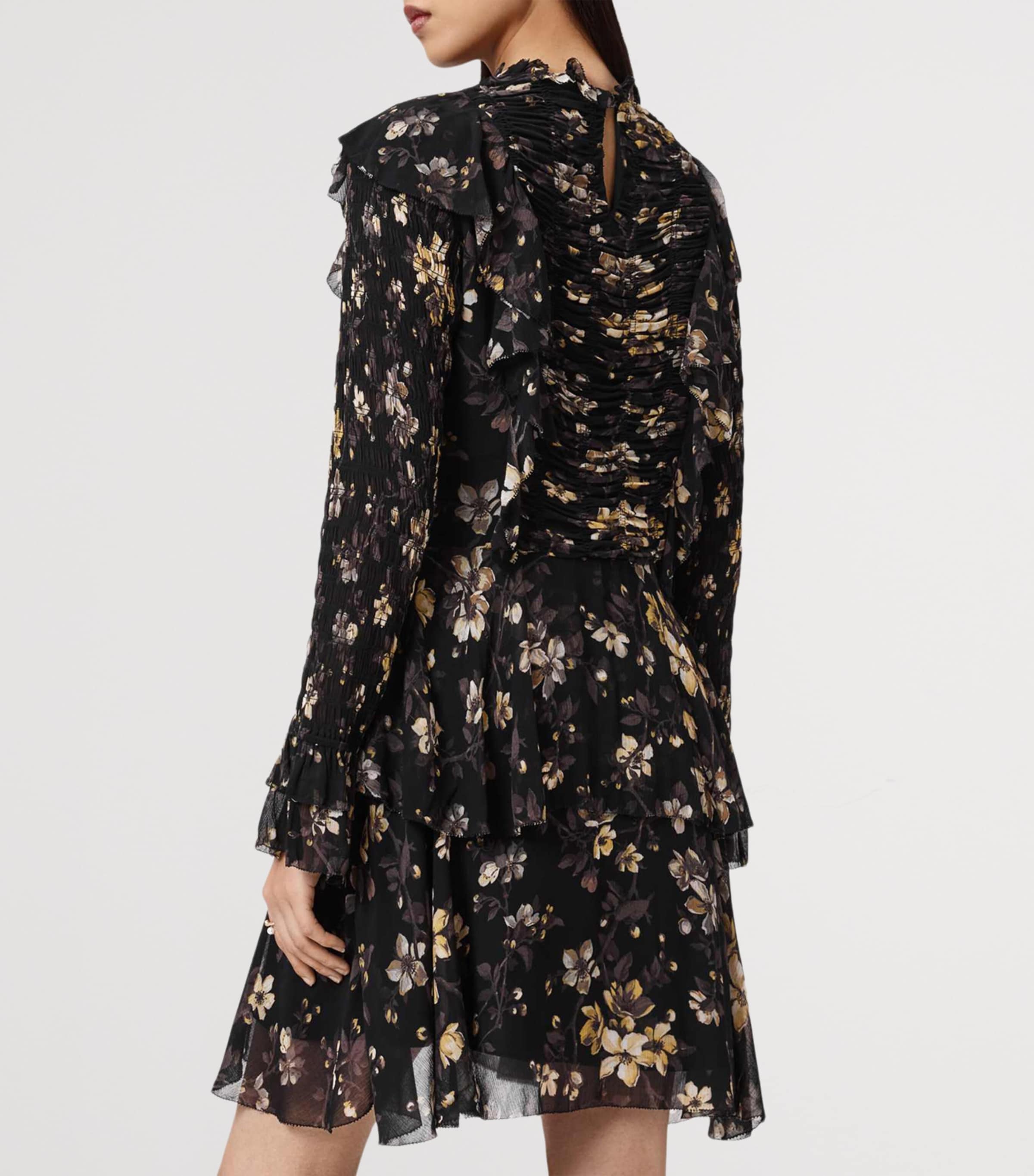 Floral Portia Mini Dress VINE BLACK Image 6