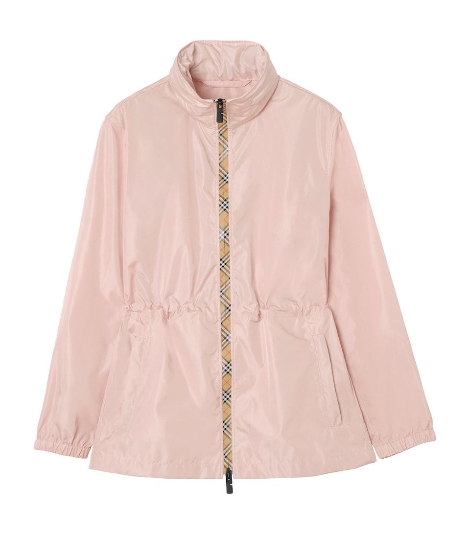 Burberry Check Relaxed Parka Bouquet Pink
