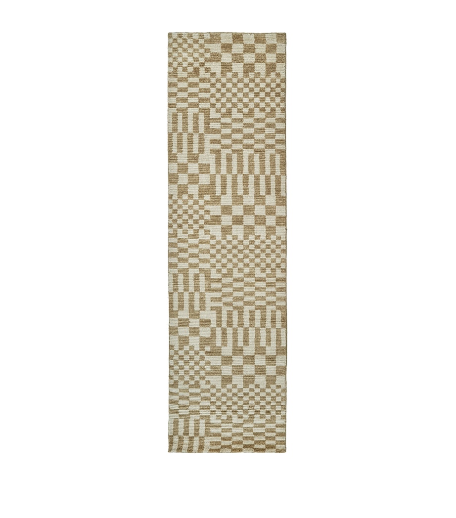 The Rug Company x Paul Smith Wool Axis Sand Runner (300cm x 85cm) Beige Image 1