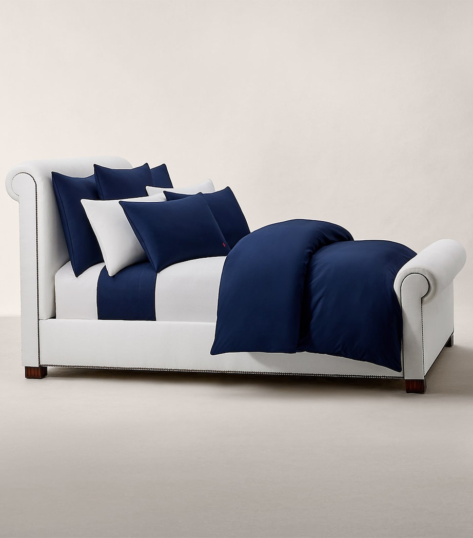 Ralph Lauren Home Cotton Player Double Fitted Sheet (140cm x 200cm) Newport Image 1