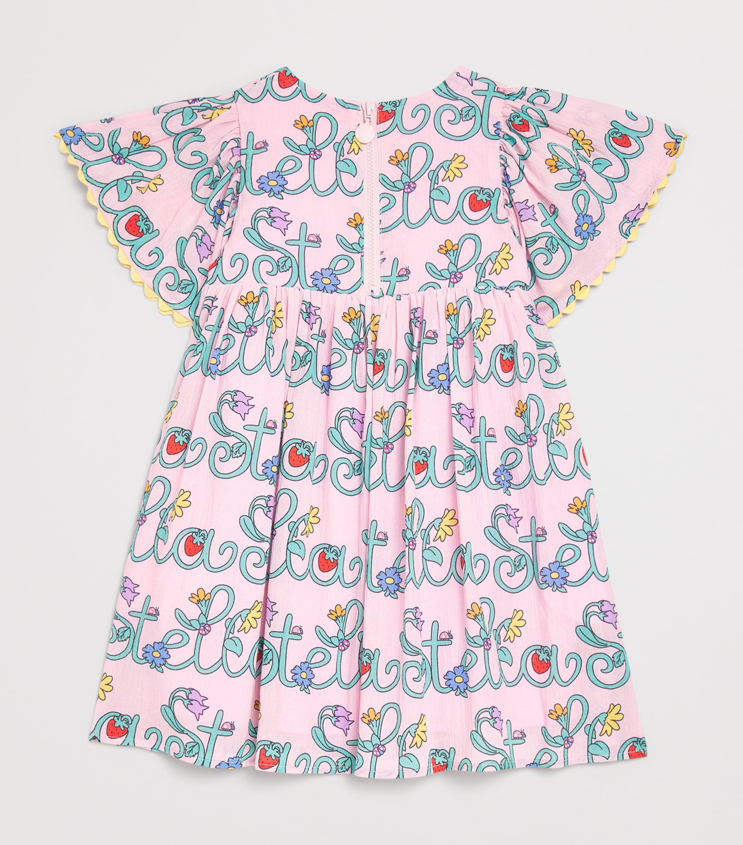 Cotton Logo Print Dress (3-14+ Years) 51RMCROSA/MULTICOLOR Image 2