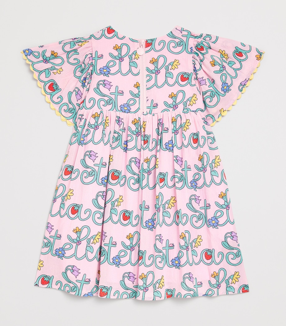 Cotton Logo Print Dress (3-14+ Years) 51RMCROSA/MULTICOLOR Image 2
