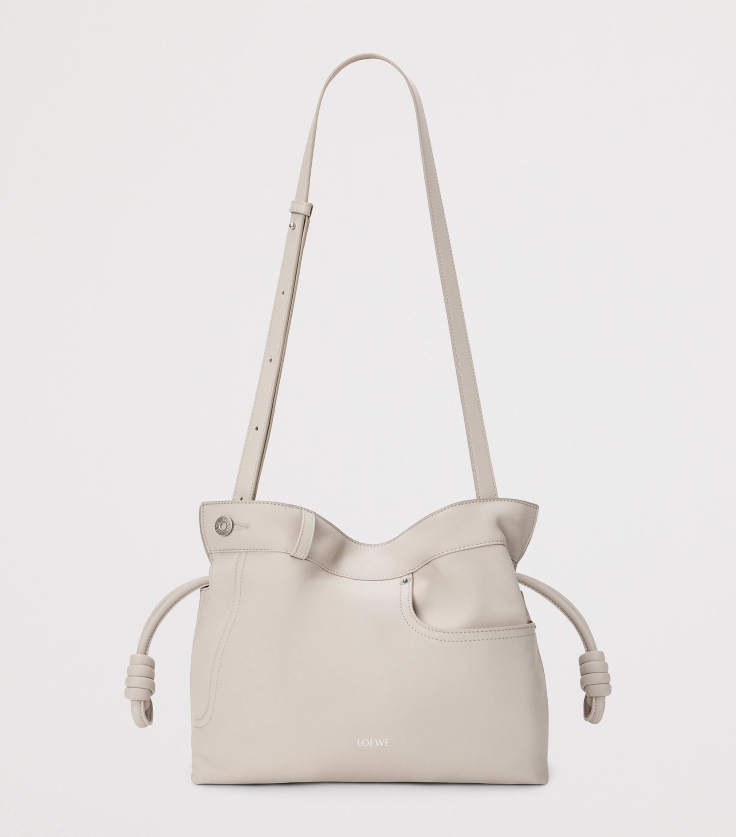 Leather  Jean-Detail Flamenco Purse LIGHT GHOST Image 5