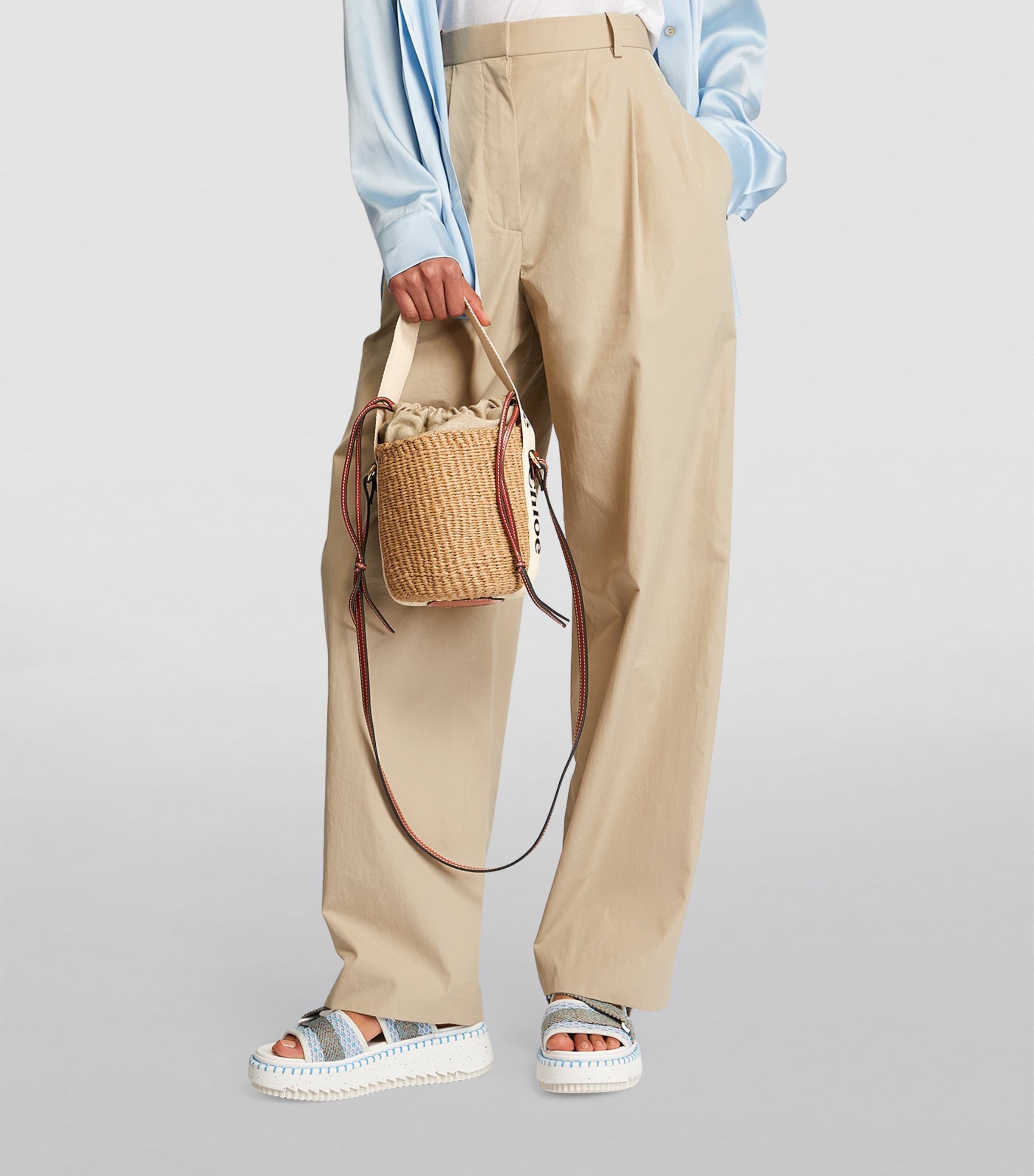 Small Woody Basket Bag BASKET WHITE Image 5