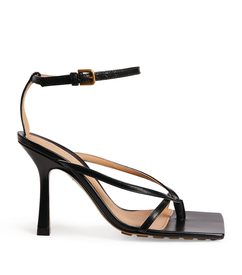 Leather Stretch Sandals 90 NERO/NERO Image 1
