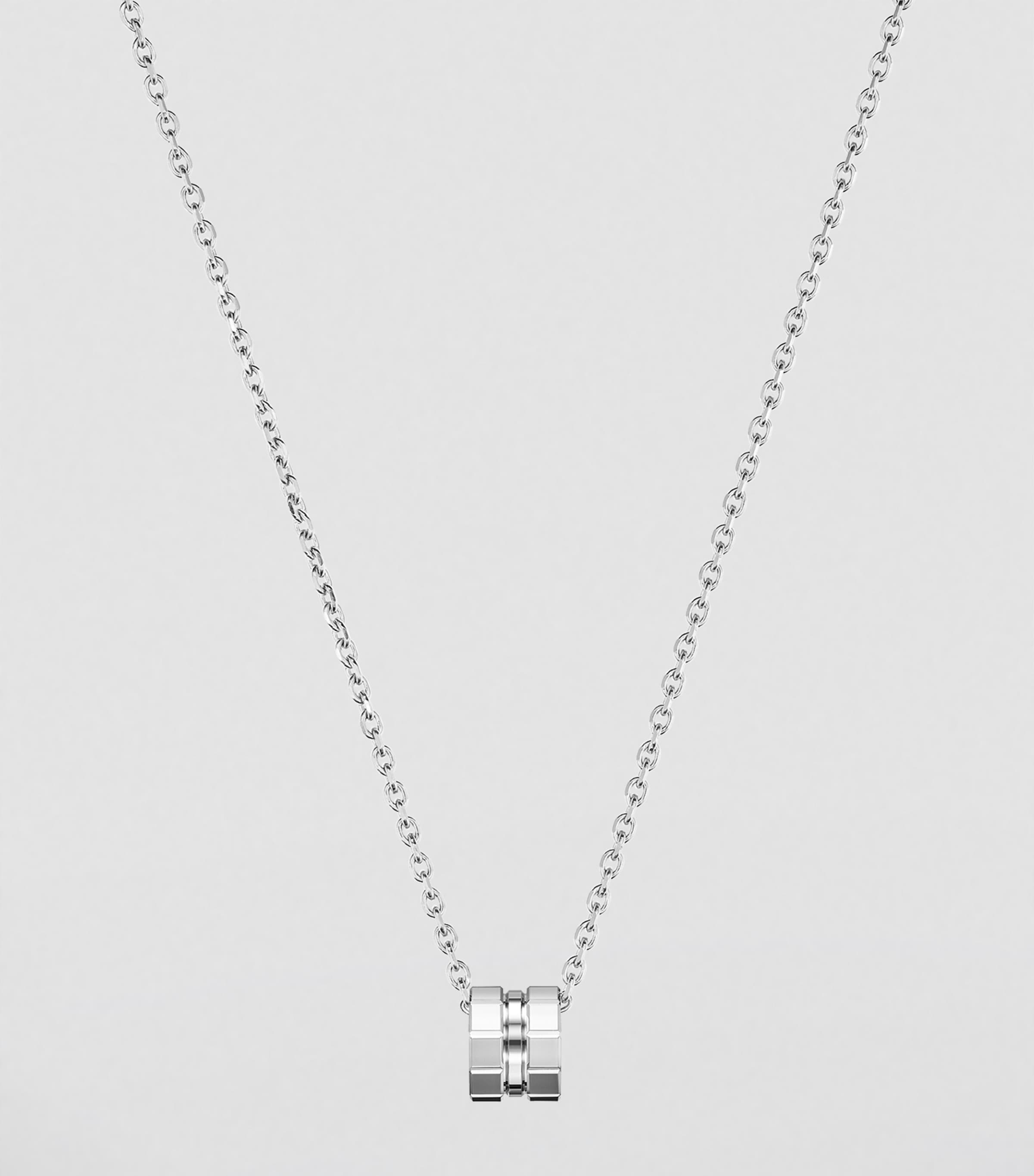 White Gold Ice Cube Necklace 18K WHITE GOLD Image 4