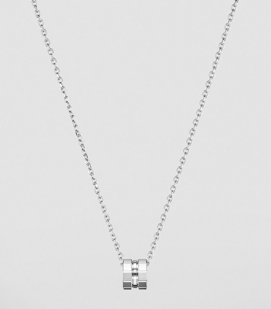 White Gold Ice Cube Necklace 18K WHITE GOLD Image 4