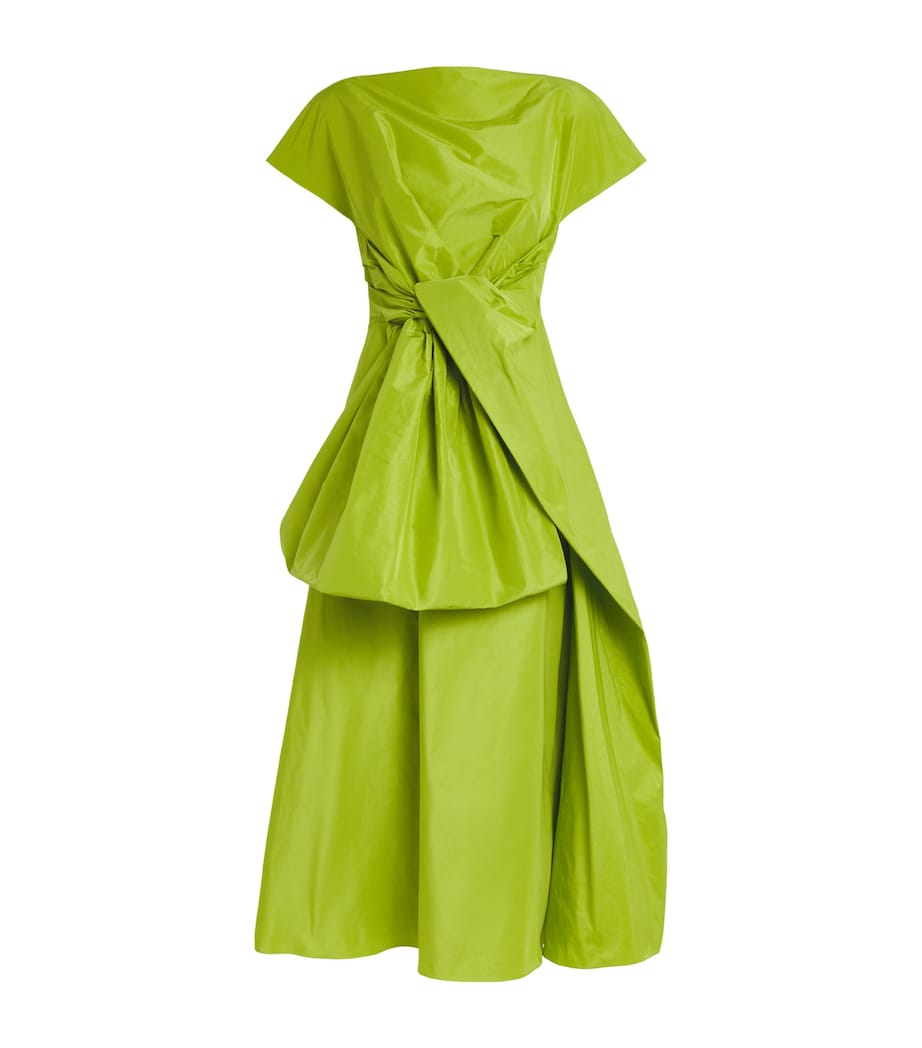 Roksanda Womens Crepe Draped Nila Midi Dress Meadow Image 1