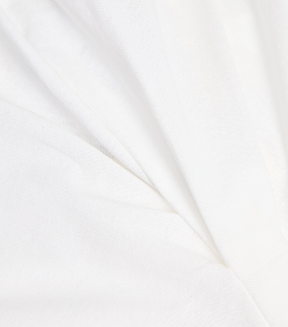 Organic Cotton Asymmetric Knot Top WHITE Image 5