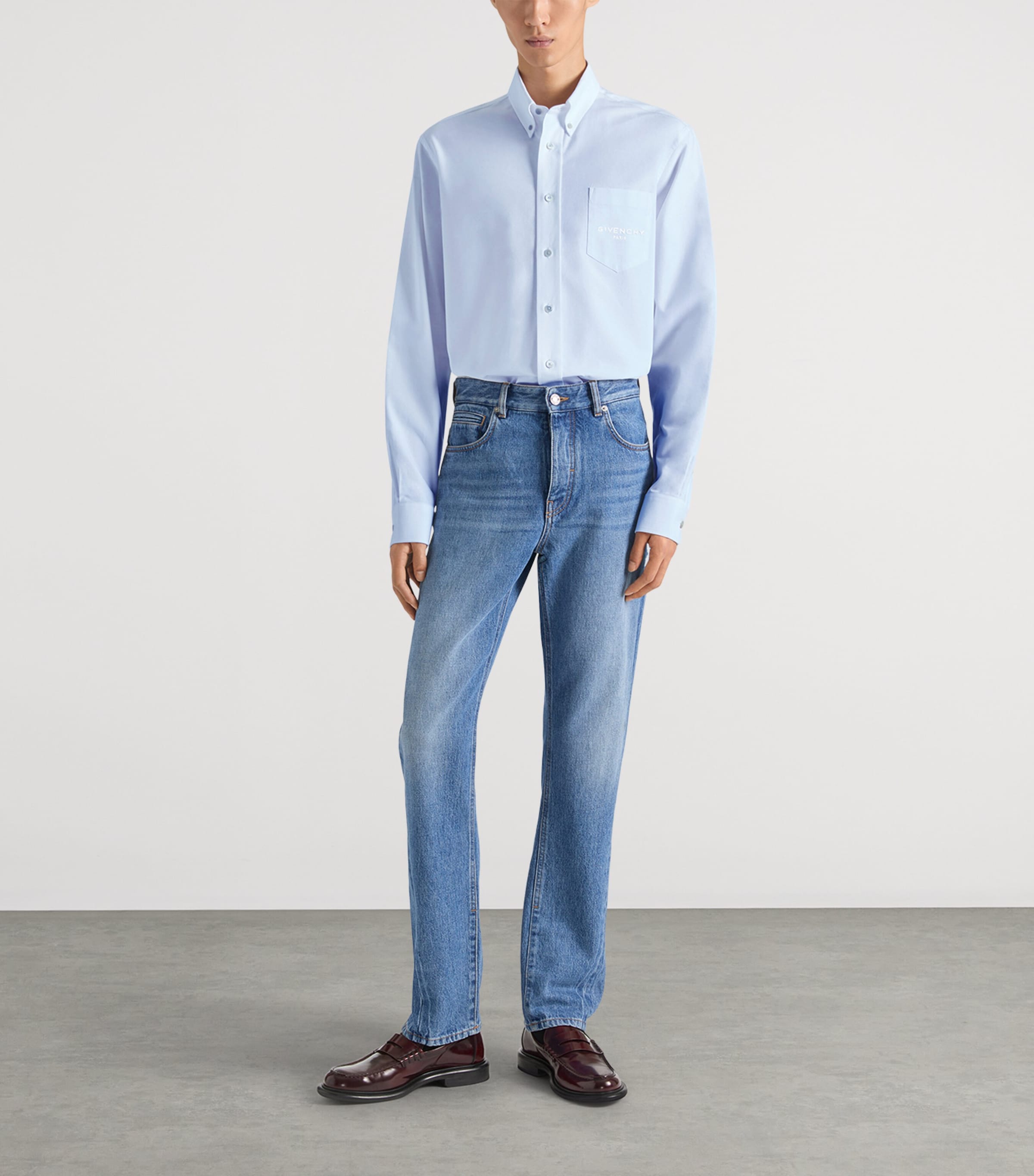 Cotton Logo Shirt BABY BLUE Image 2