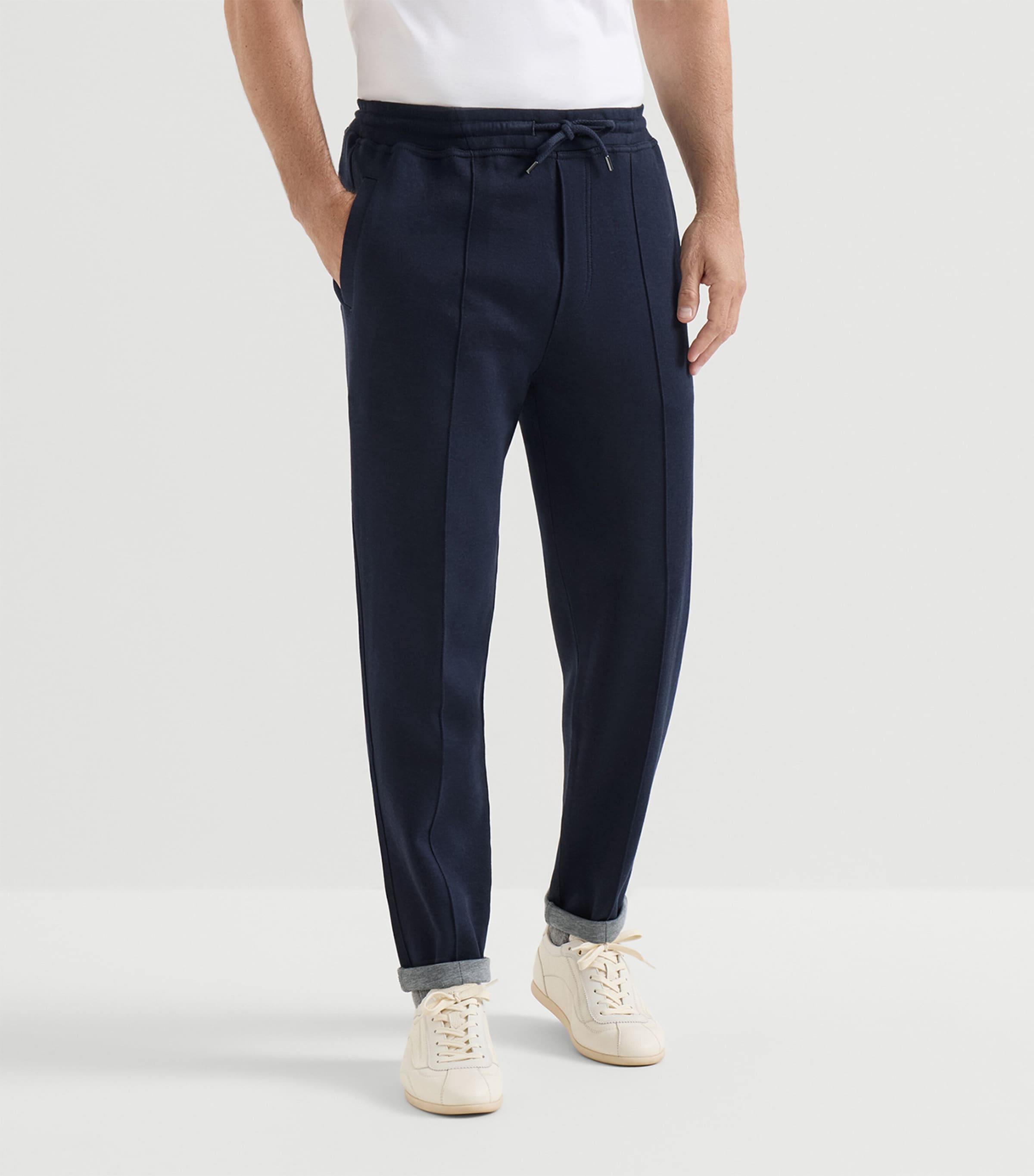 Brunello Cucinelli Mens French Terry Drawstring Sweatpants Image 2
