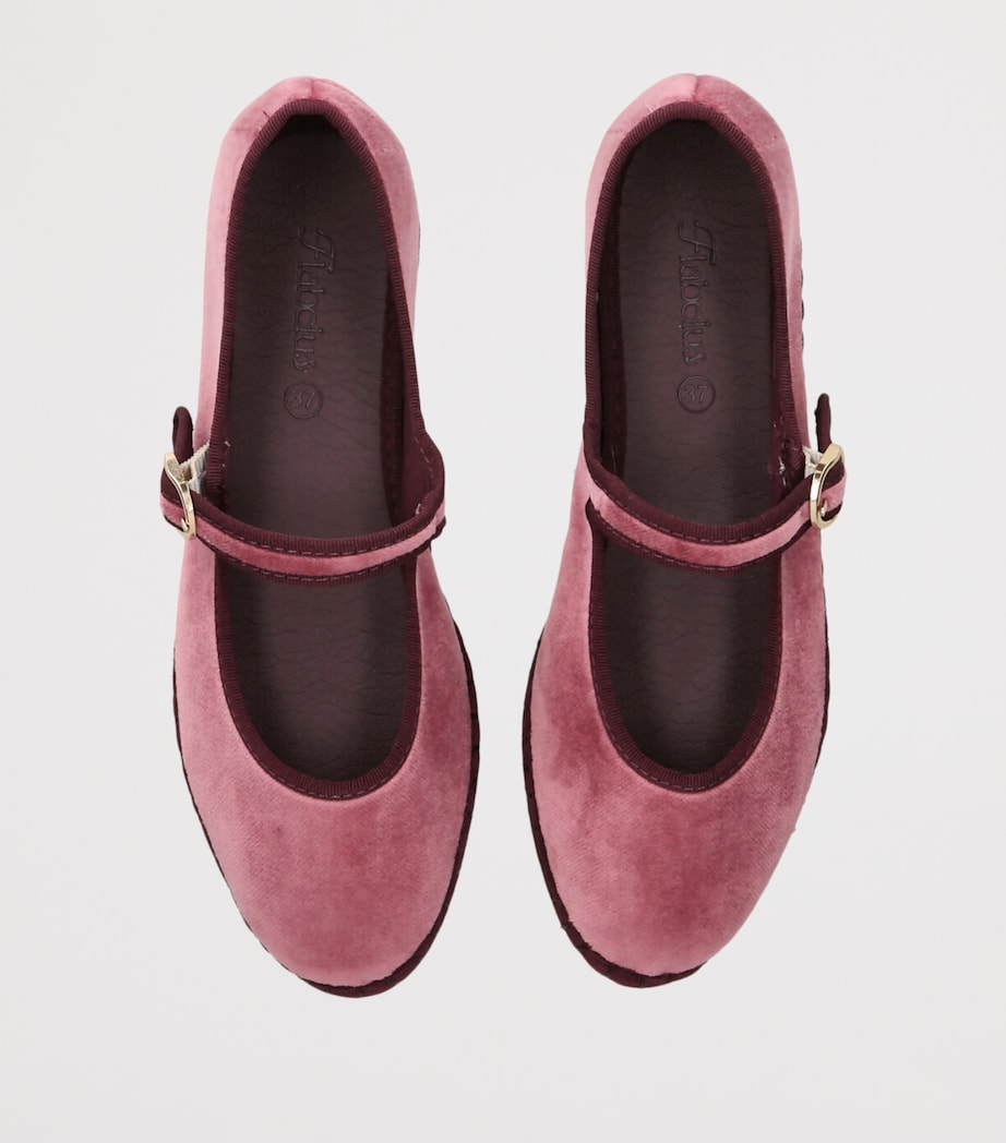 Flabelus Velvet O’Brien Mary Jane Flats Pink Comb Image 4