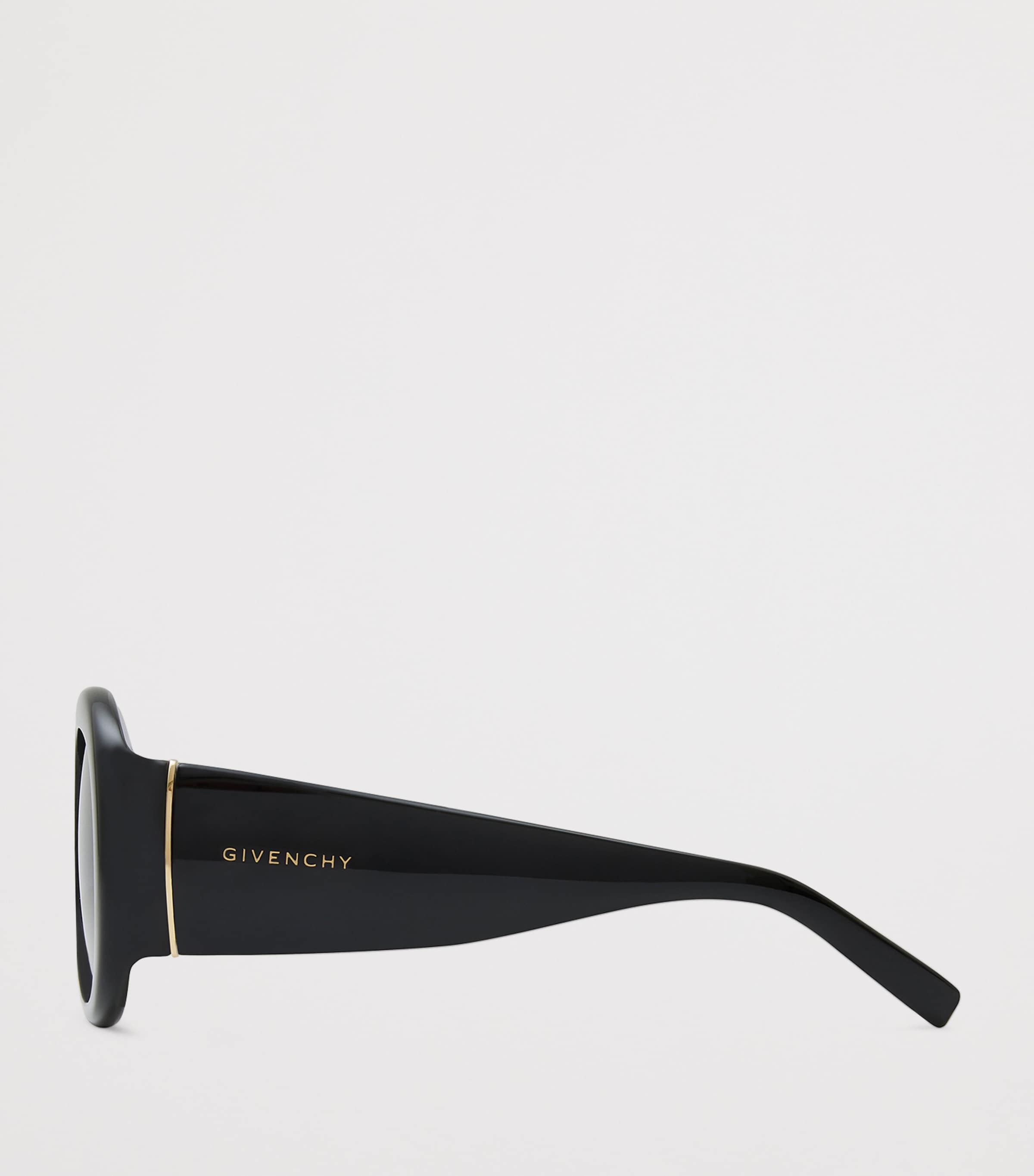 Acetate Bold Sunglasses BLACK Image 4