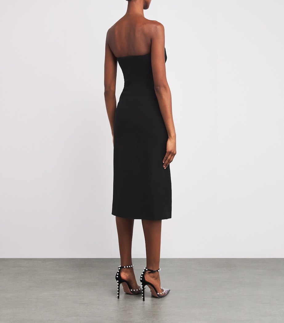 Meteoric Embellished Midi Dress BLACK WITH SILVER Image 3