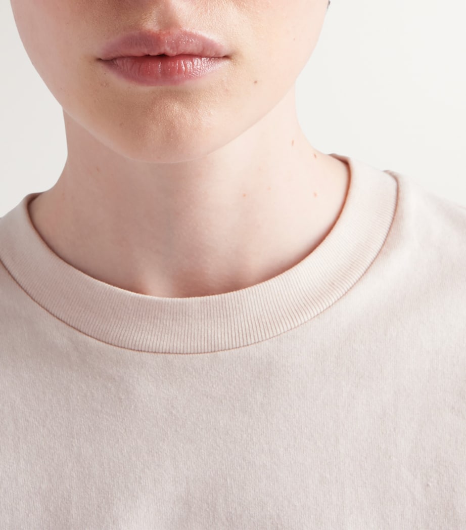 Prada Womens Fabric Logo T-Shirt Image 6