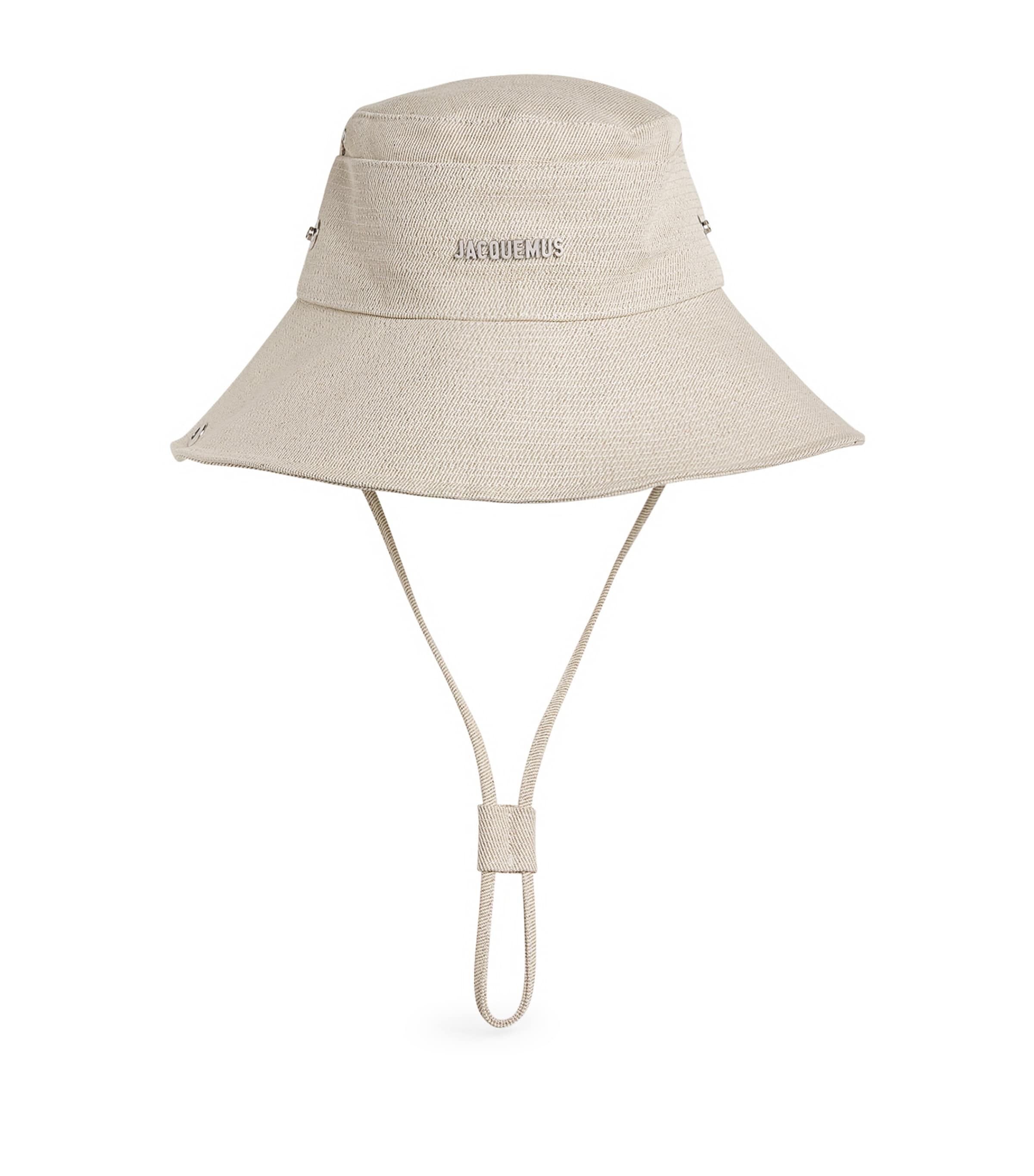 Jacquemus Denim De-nîmes Bucket Hat In White