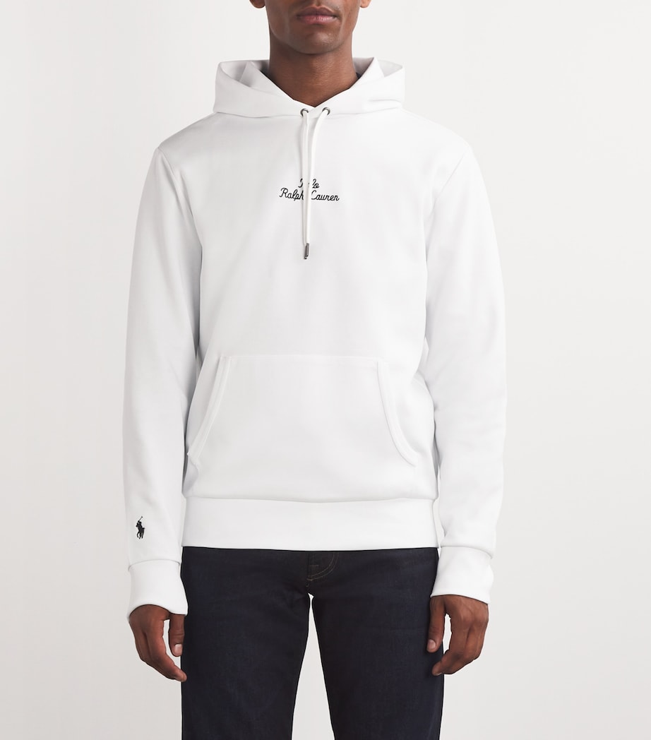 Polo Ralph Lauren Mens Chain Logo Hoodie White Image 3